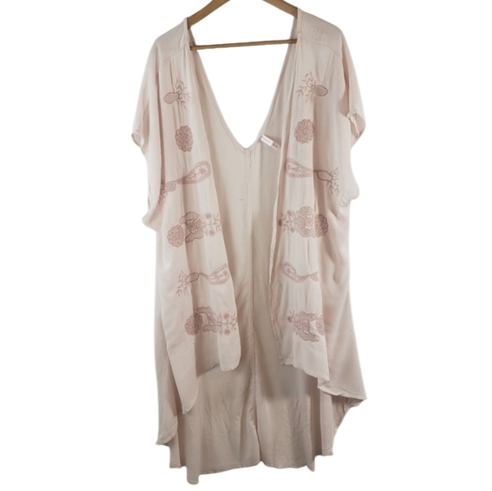 NWT Xhilaration Short Sleeve Open Front Cardigan High-Low